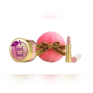 TOO FACED Peach Tinsel Loose Sparkling Party Powder & Lipstick Set